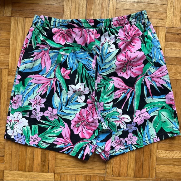Wild Fable XS Tropical Floral High Rise Stretchy Shorts Vacation Beach - Picture 3 of 4